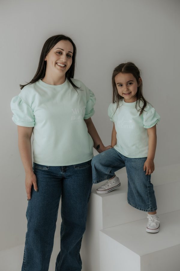 Tshirt Mom Mode + Girl Mamã - Image 4