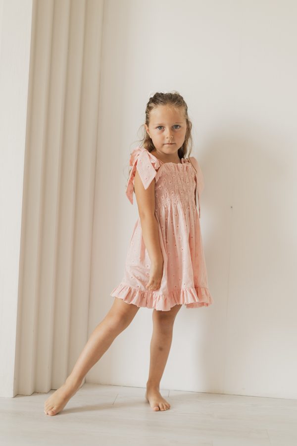 Vestido Bordado Floral Rosa - Image 2