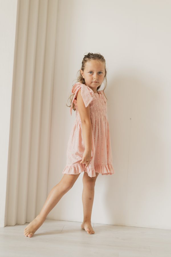 Vestido Bordado Floral Rosa - Image 3