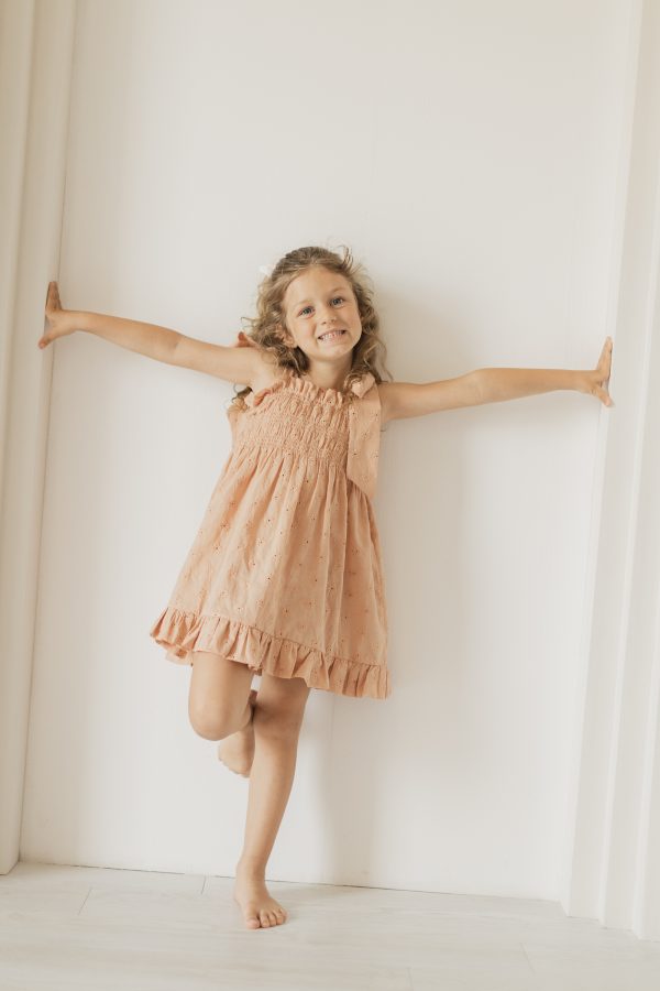 Vestido Bordado Floral Laranja - Image 2