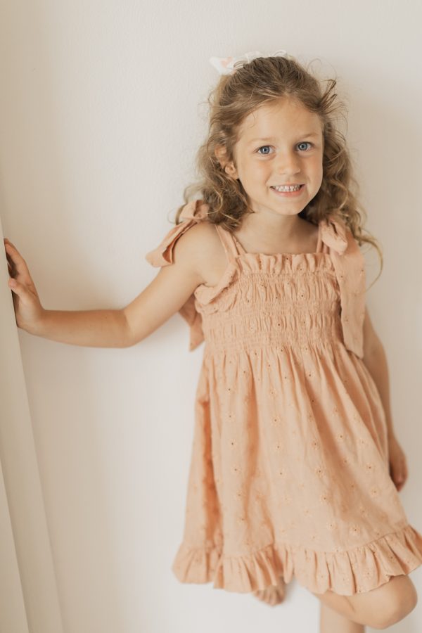 Vestido Bordado Floral Laranja - Image 4