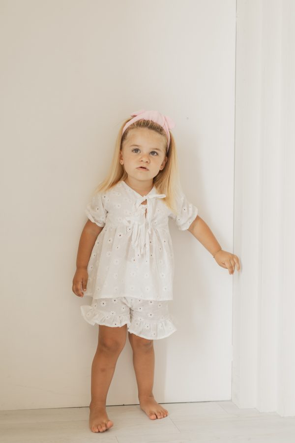 Blusa + Calção Bordado Floral