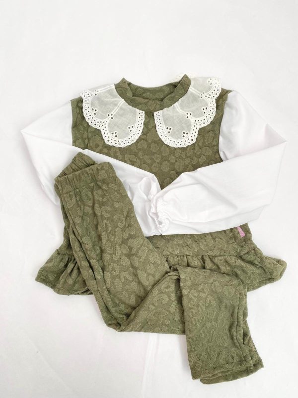 Conjunto Malha Verde Kaki