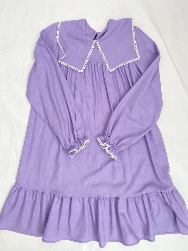 Vestido Linho Gola