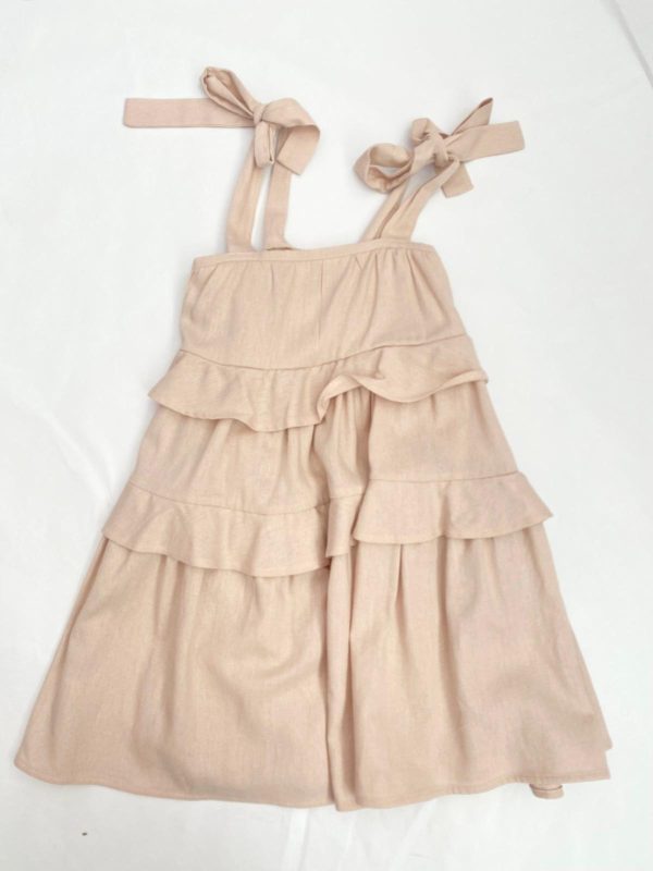 Vestido Linho Rosa