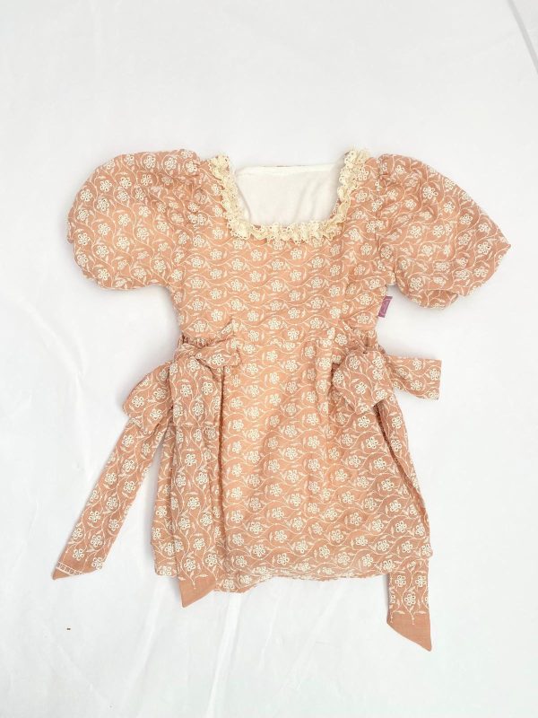 Vestido Bordado Salmão