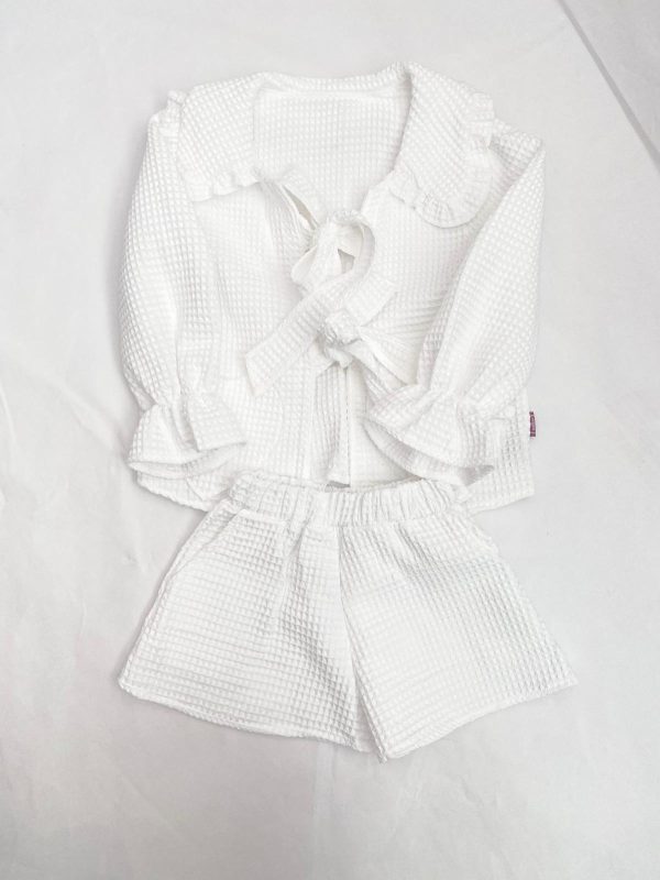 Conjunto Waffle Branco