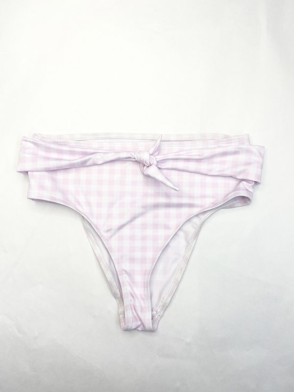 Cueca Cinta Subida Xadrez Rosa